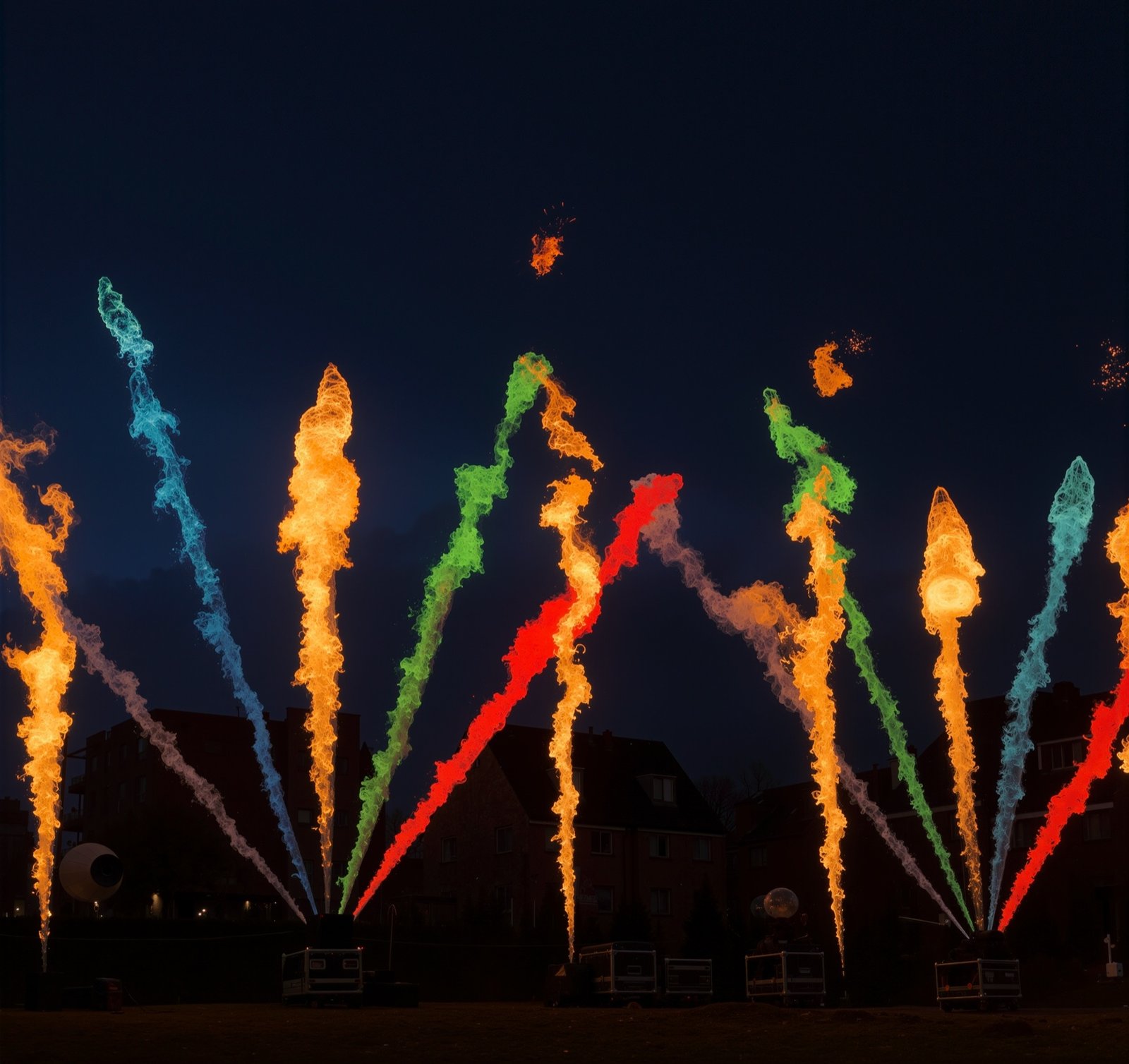 Multi-colour Phoenix SFX flame effects